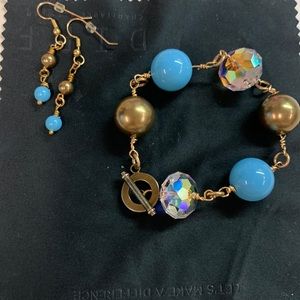 bracelet and earring set